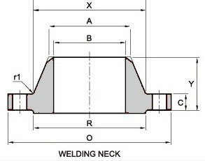 ANSI B16.47 600lb API Welding Neck Flange